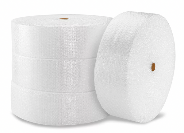 12" x 750' x 3/16" Clear Perforated Roll Bubble Wrap Packing Materials