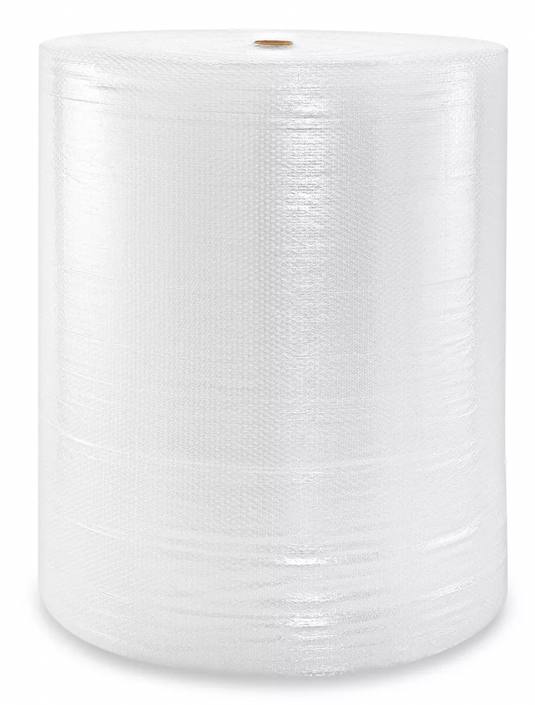 48" x 250' x 1/2" Clear Non-Perforated Roll Bubble Wrap Packing Materials