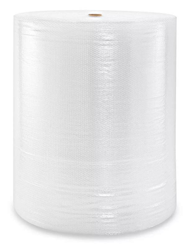 24" x 750' x 3/16" Clear Non-Perforated Roll Bubble Wrap Packing Materials