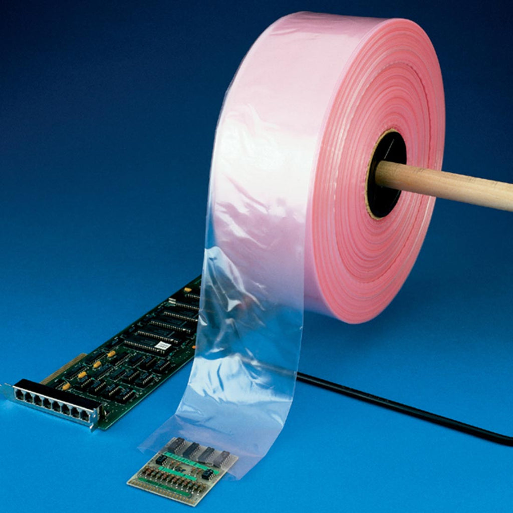 2" x 1075' Pink 4 mil LDPE Anti-Static Poly Tubing