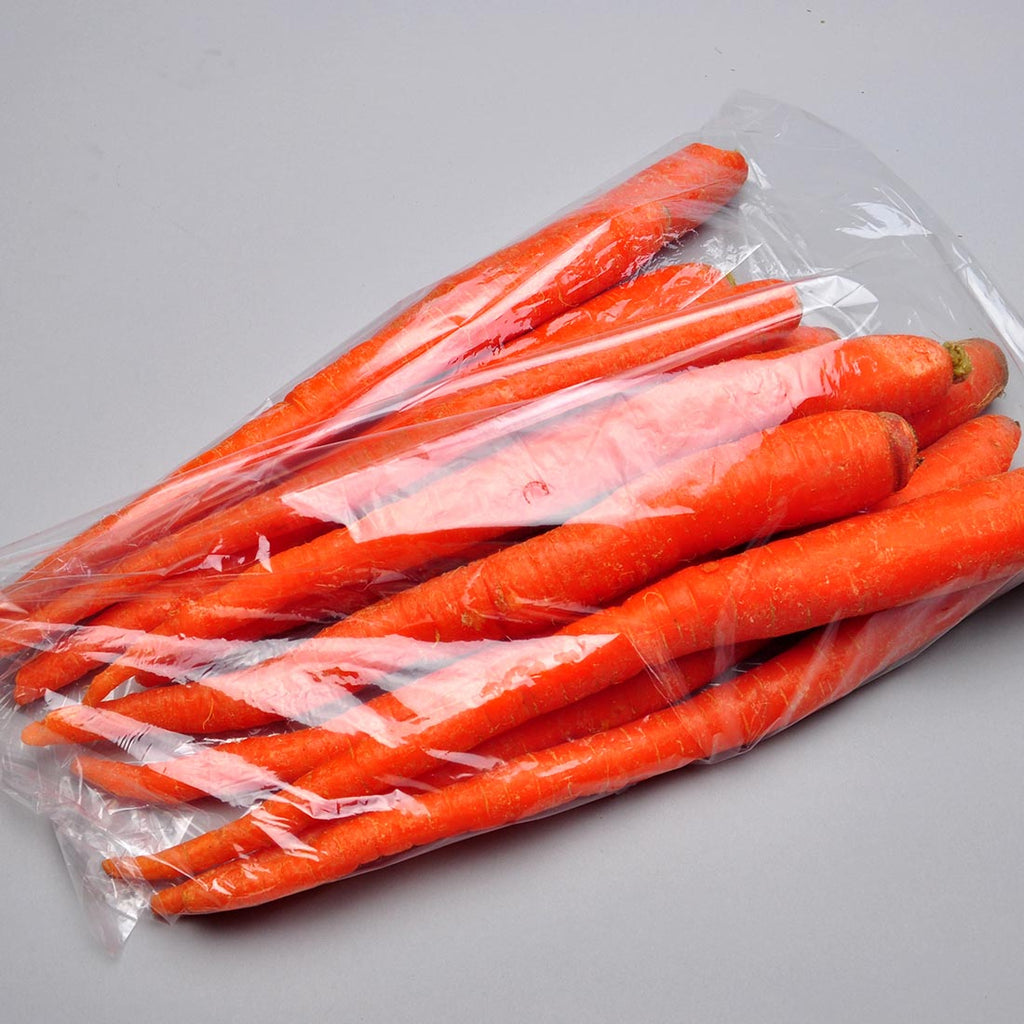 12" x 6" x 24" Clear with Vent Holes 1 mil LDPE Food Bags