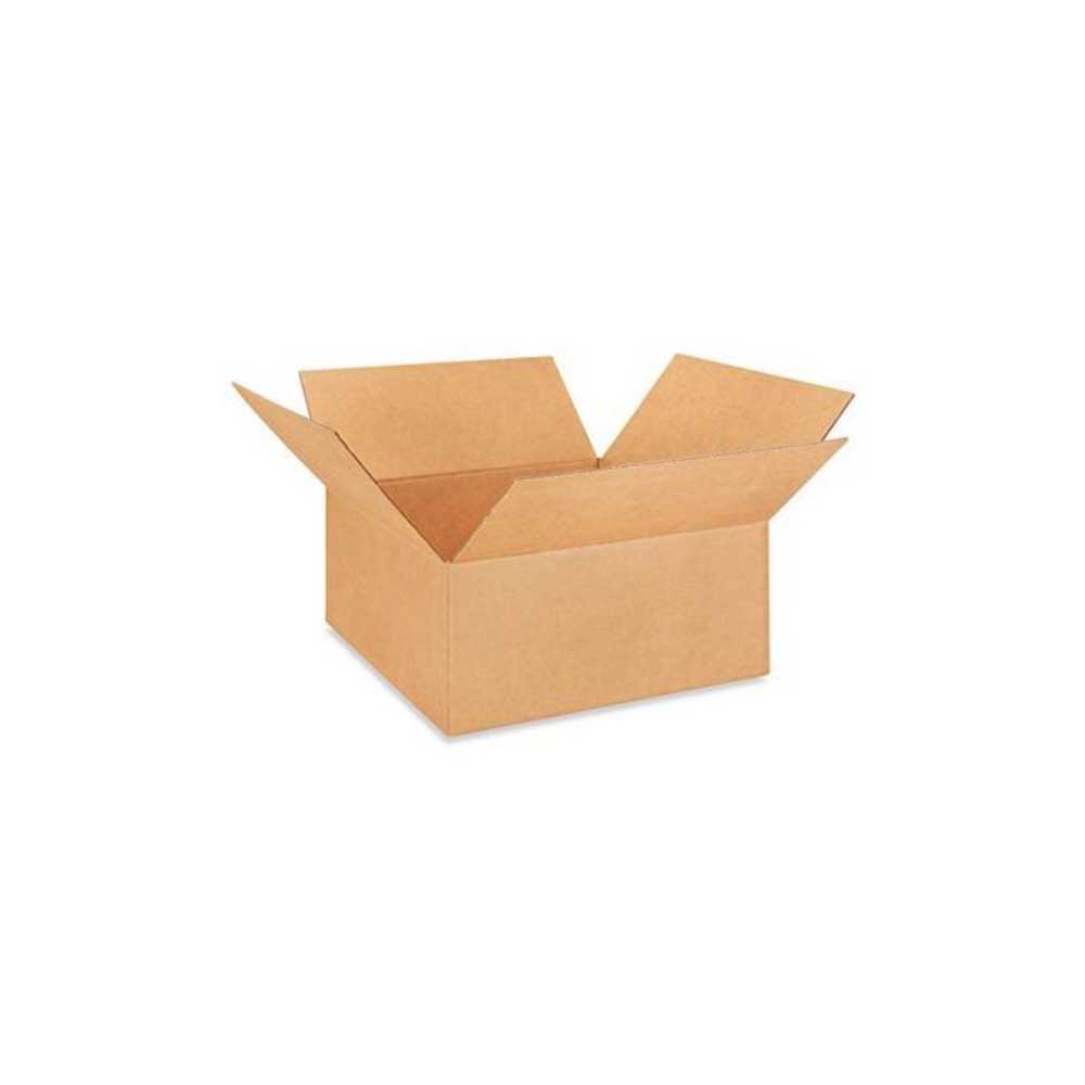 22" x 22" x 10" Kraft Single Wall 200# Corrugated RSC Boxes