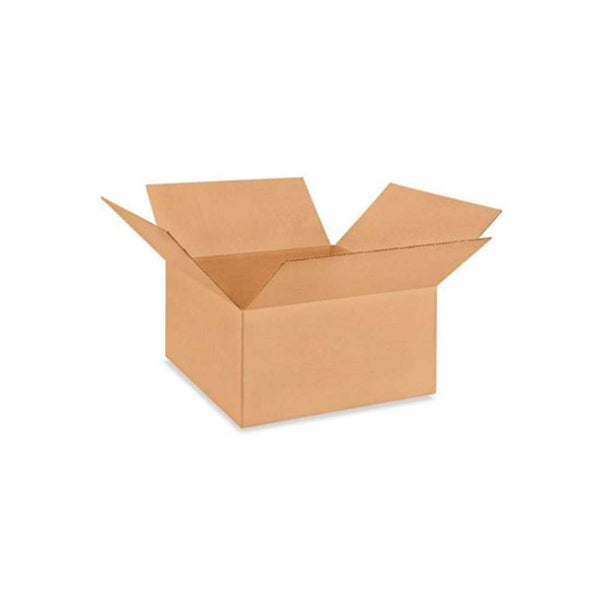 20-1/2" x 20-1/2" x 10-1/4" Kraft Single Wall 200# Corrugated RSC Boxes