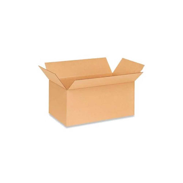 22-1/4" x 12-1/2" x 10-1/4" Kraft Single Wall 200# Corrugated RSC Boxes
