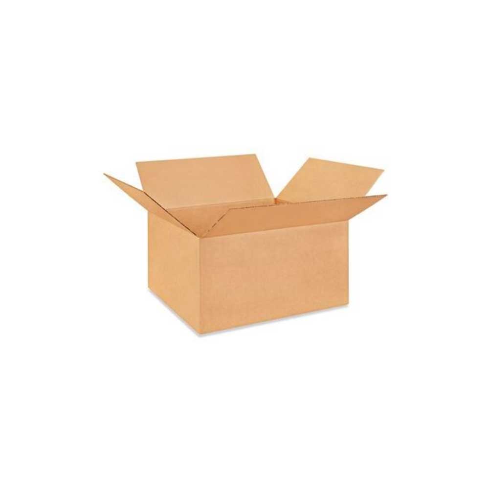 22-1/4" x 19-5/8" x 12-1/4" Kraft Single Wall 200# Corrugated RSC Boxes