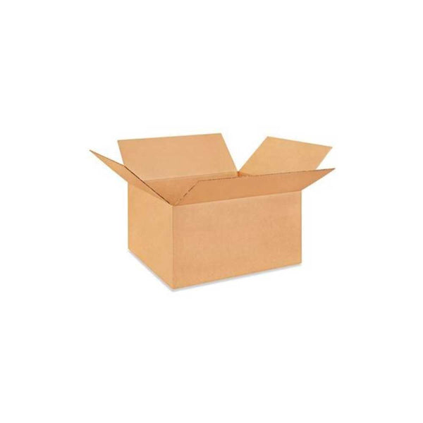 22-1/4" x 19-5/8" x 12-1/4" Kraft Single Wall 200# Corrugated RSC Boxes