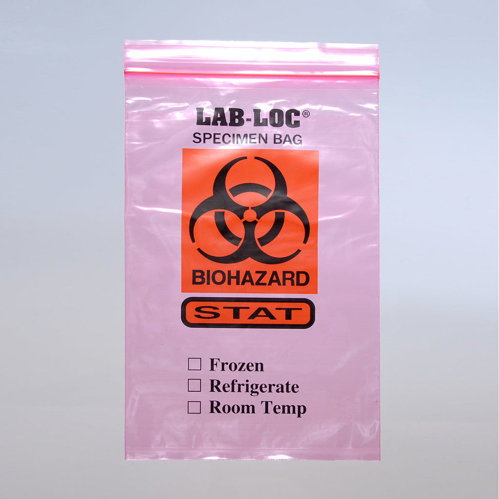 6" x 9" Clear Zipper 2 mil LDPE Specimen Transfer Bags