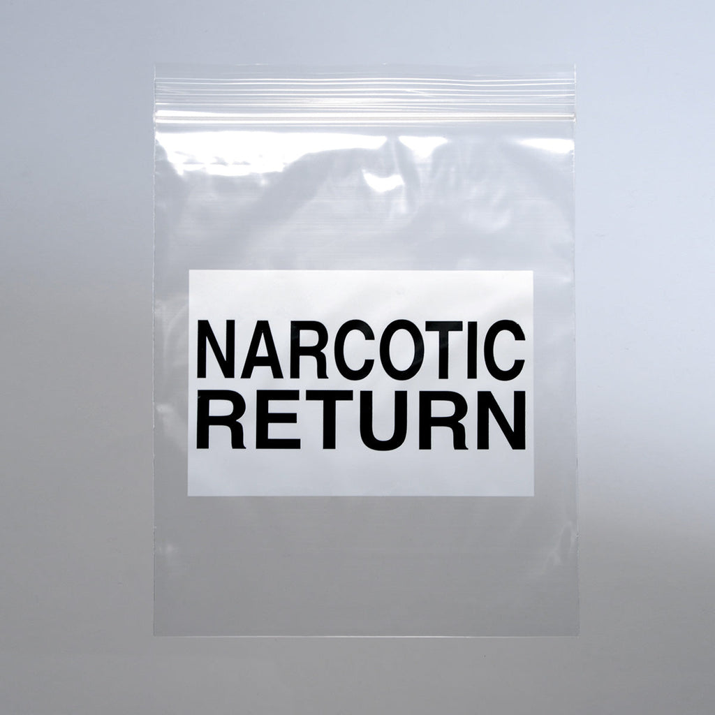 6-1/2" x 8" Clear Zipper 2 mil LDPE Narcotic Return Bags