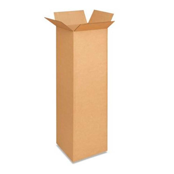 12" x 12" x 56" Kraft Single Wall 200# Corrugated RSC Boxes