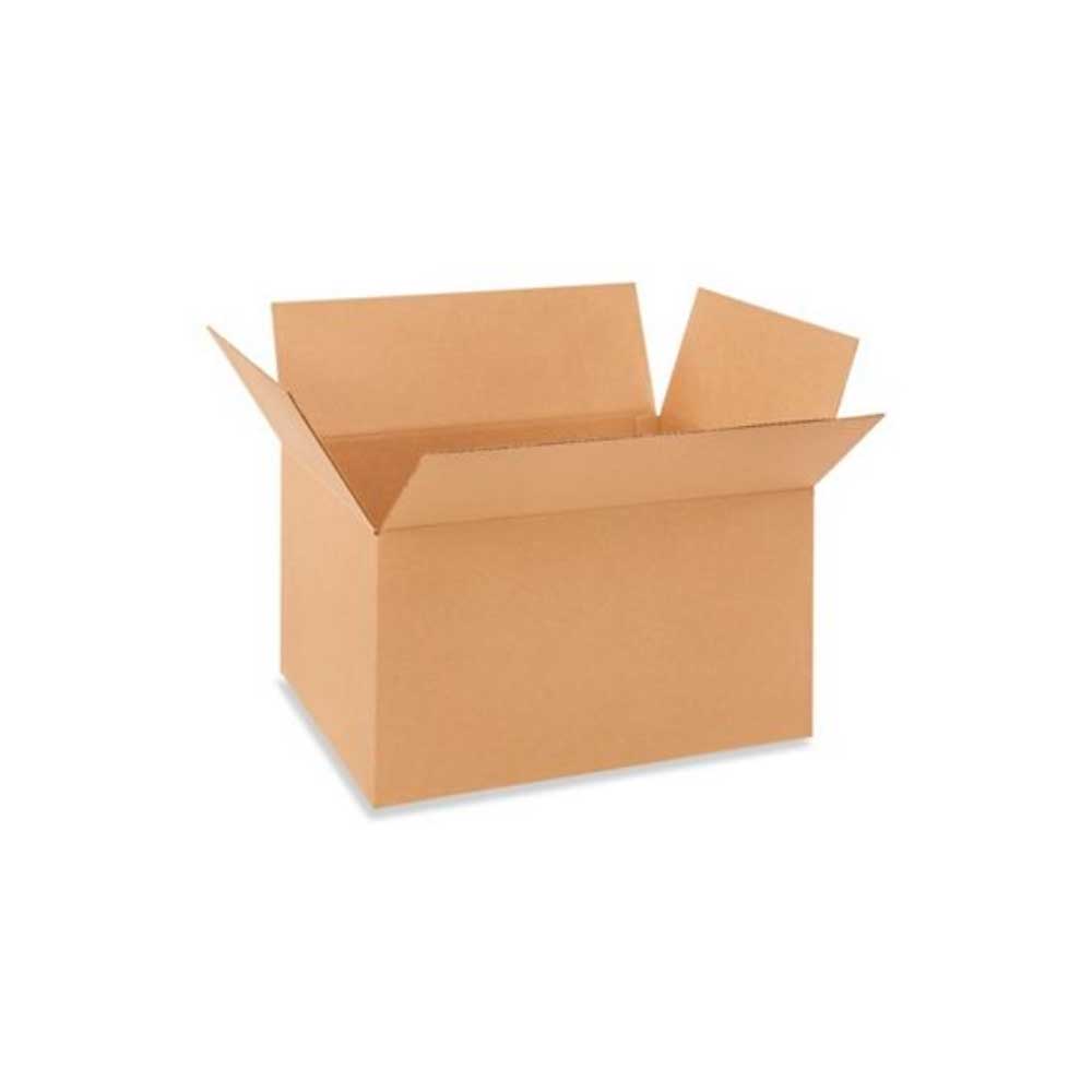 21-3/8" x 15-5/8" x 12-5/8" Kraft Single Wall 200# Corrugated RSC Boxes