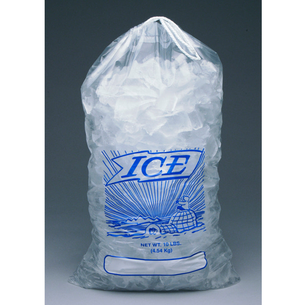 12" x 19" Clear Drawstring, 10 lb. 1.35 mil LDPE/MET Drawstring Bags