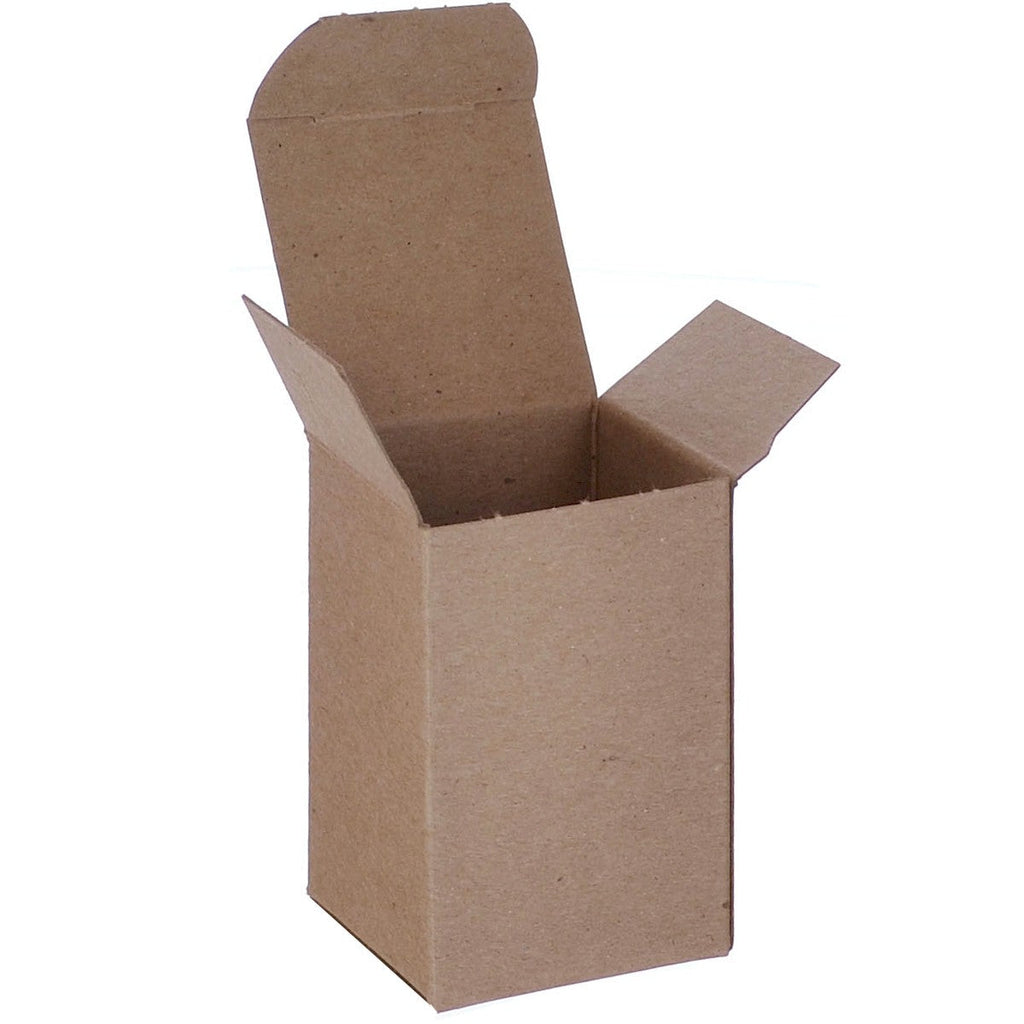 2" x 2" x 3" Kraft Chipboard .020 Reverse Tuck End Boxes