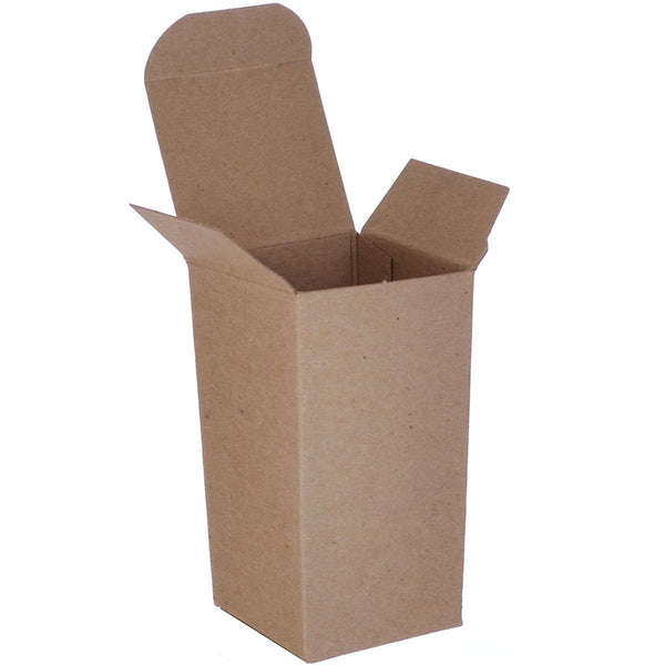 2" x 2" x 4" Kraft Chipboard .020 Reverse Tuck End Boxes