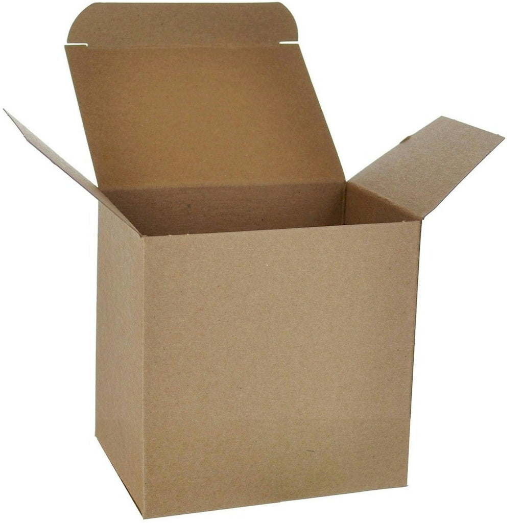 3" x 2" x 3" Kraft Chipboard .020 Reverse Tuck End Boxes