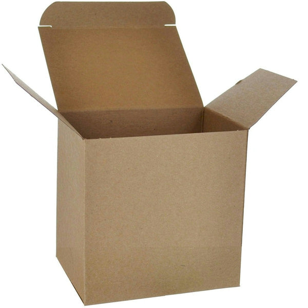 3" x 2" x 3" Kraft Chipboard .020 Reverse Tuck End Boxes