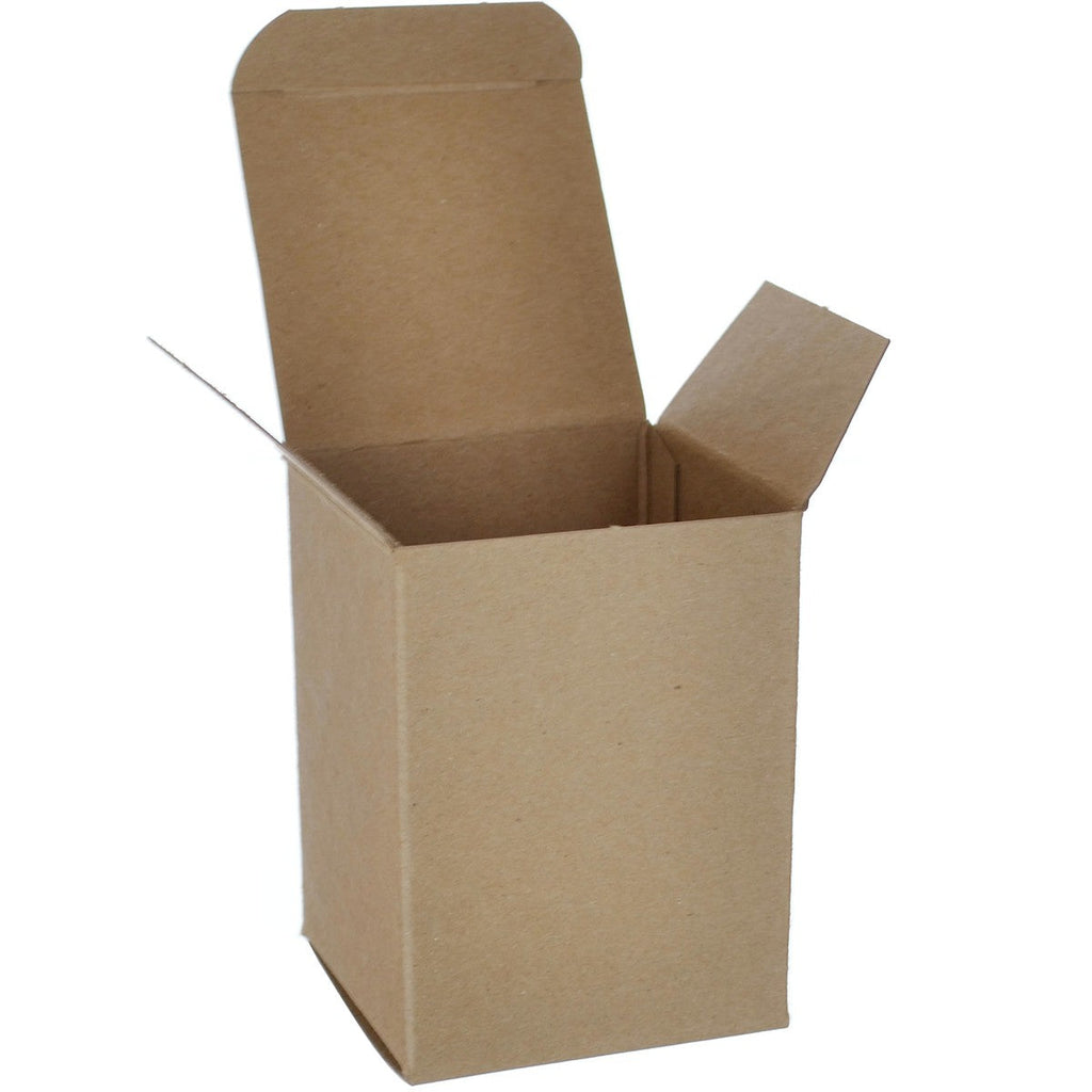 3" x 3" x 4" Kraft Chipboard .020 Reverse Tuck End Boxes