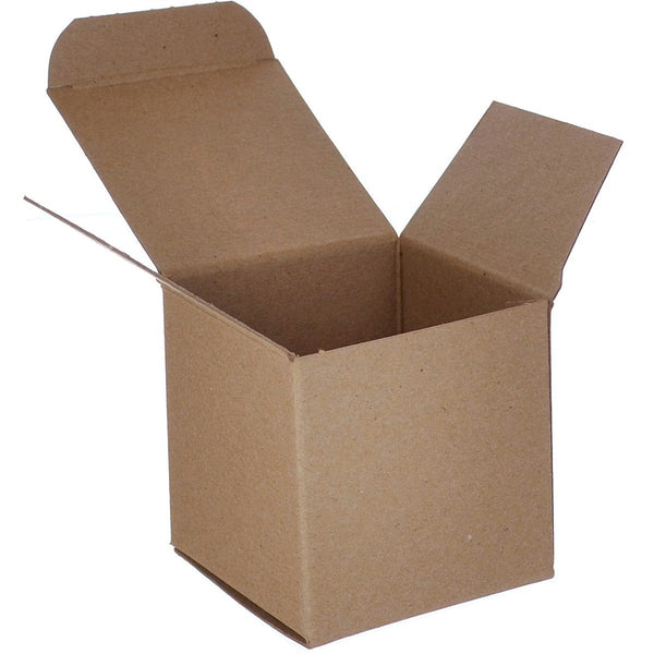 4" x 4" x 4" Kraft Chipboard .020 Reverse Tuck End Boxes