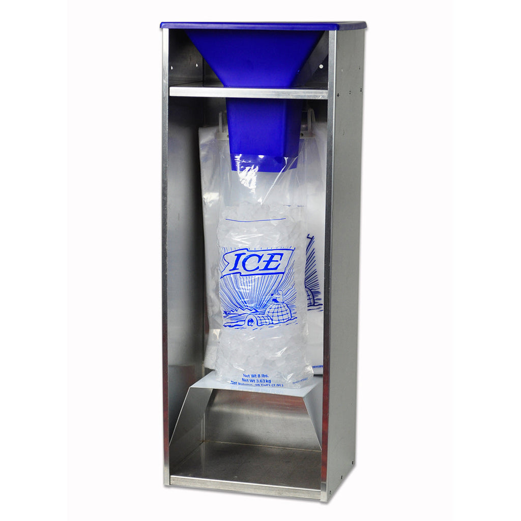 13-1/4" x 10-1/4" x 36" Stainless Large Stainless Steel Ice Bagger Machine