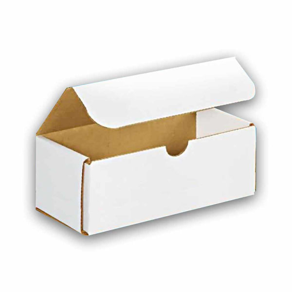 7" x 3" x 3" White Exterior / Kraft Interior Single Wall 32 ECT Corrugated OEM Mailers
