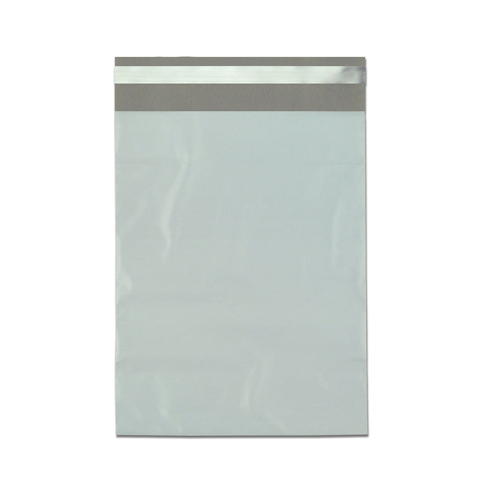 19" x 24 + 2 LP" White Adhesive 2.5 mil LDPE Anti-Static Strip Mailers