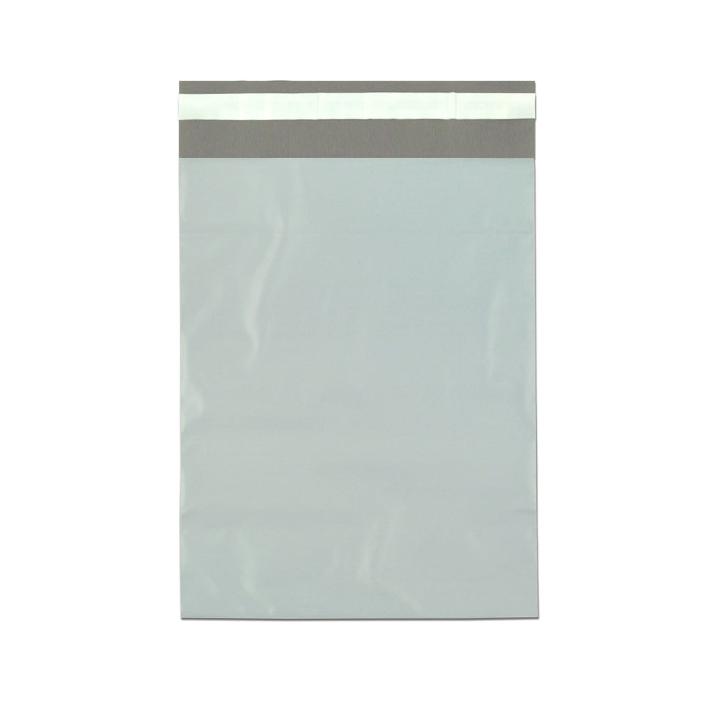 19" x 24 + 2 LP" White Adhesive 2 mil LDPE Poly Mailers