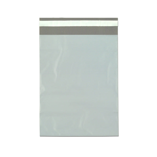 19" x 24 + 2 LP" White Adhesive 2 mil LDPE Poly Mailers