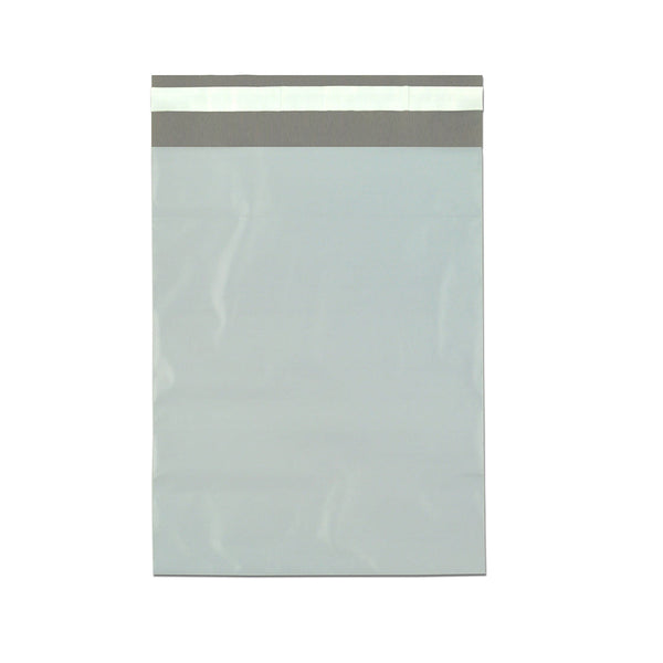7-1/2" x 10-1/2 + 2 LP" White Adhesive 2 mil LDPE Poly Mailers