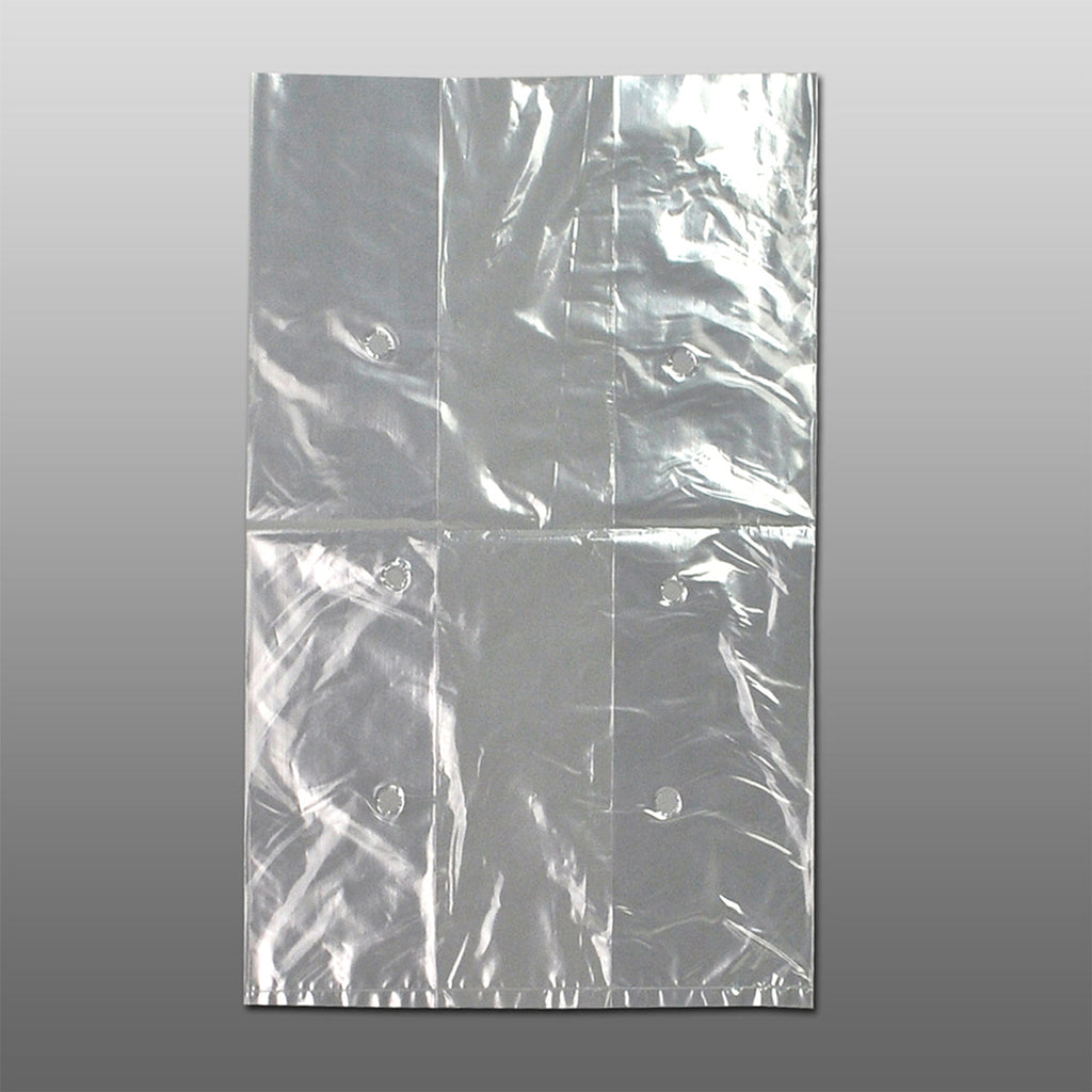 7" x 5" x 11" Clear with Vent Holes 0.8 mil LDPE Lettuce Bags